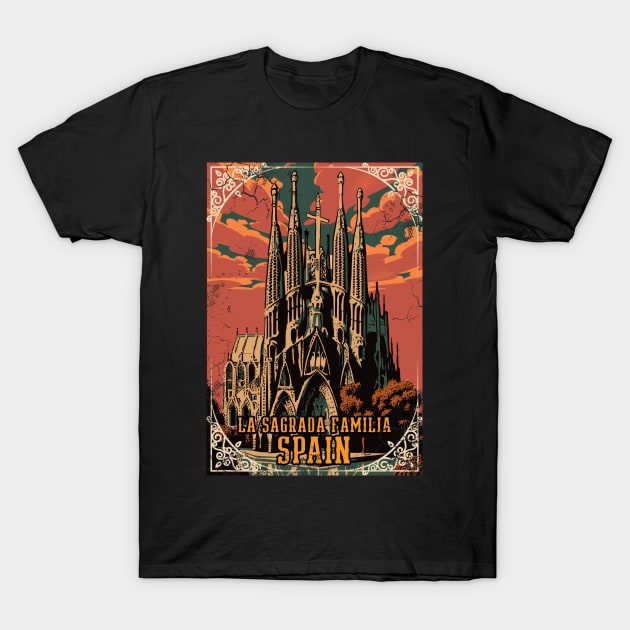 La Sagrada Familia Spain Art Spanish Heritage T-Shirt by E